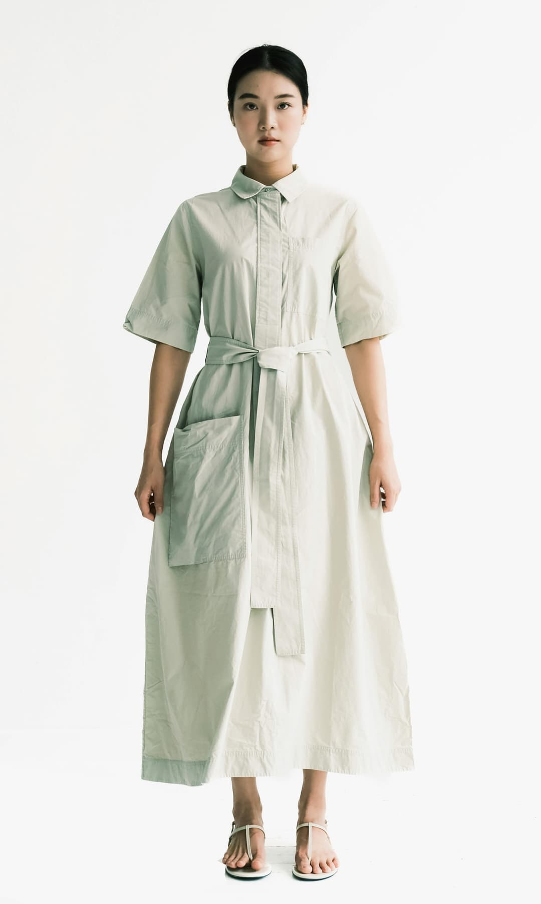 Off White Maxie Shirt Dress